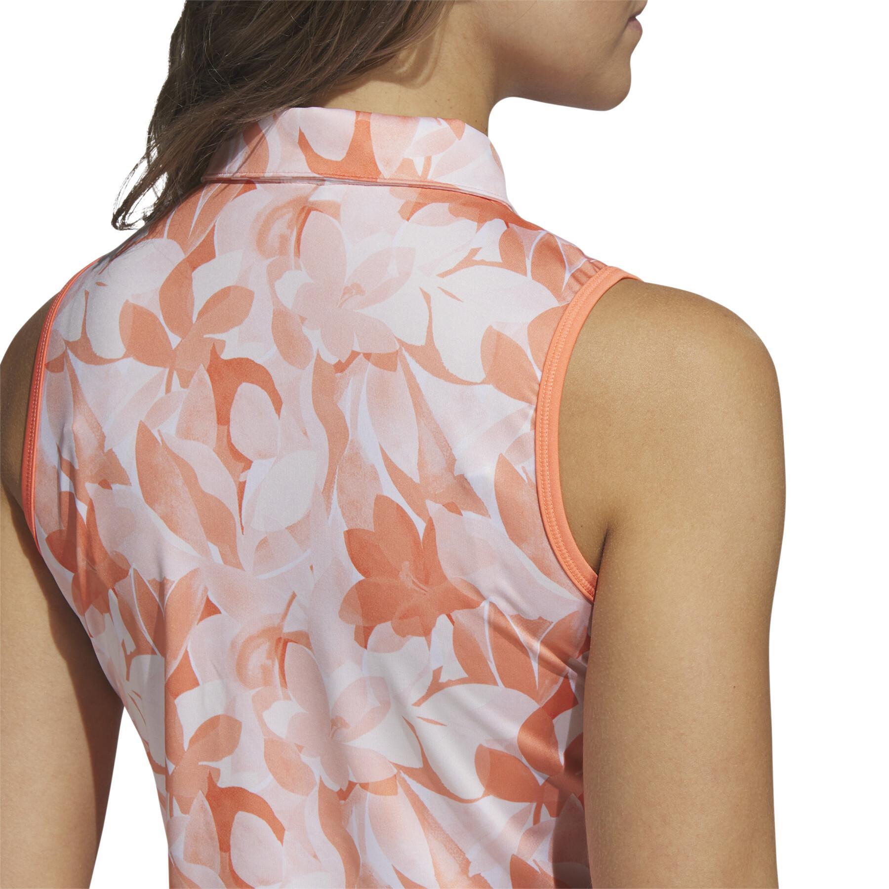 Ärmelloses Polo-Shirt für Frauen adidas Floral