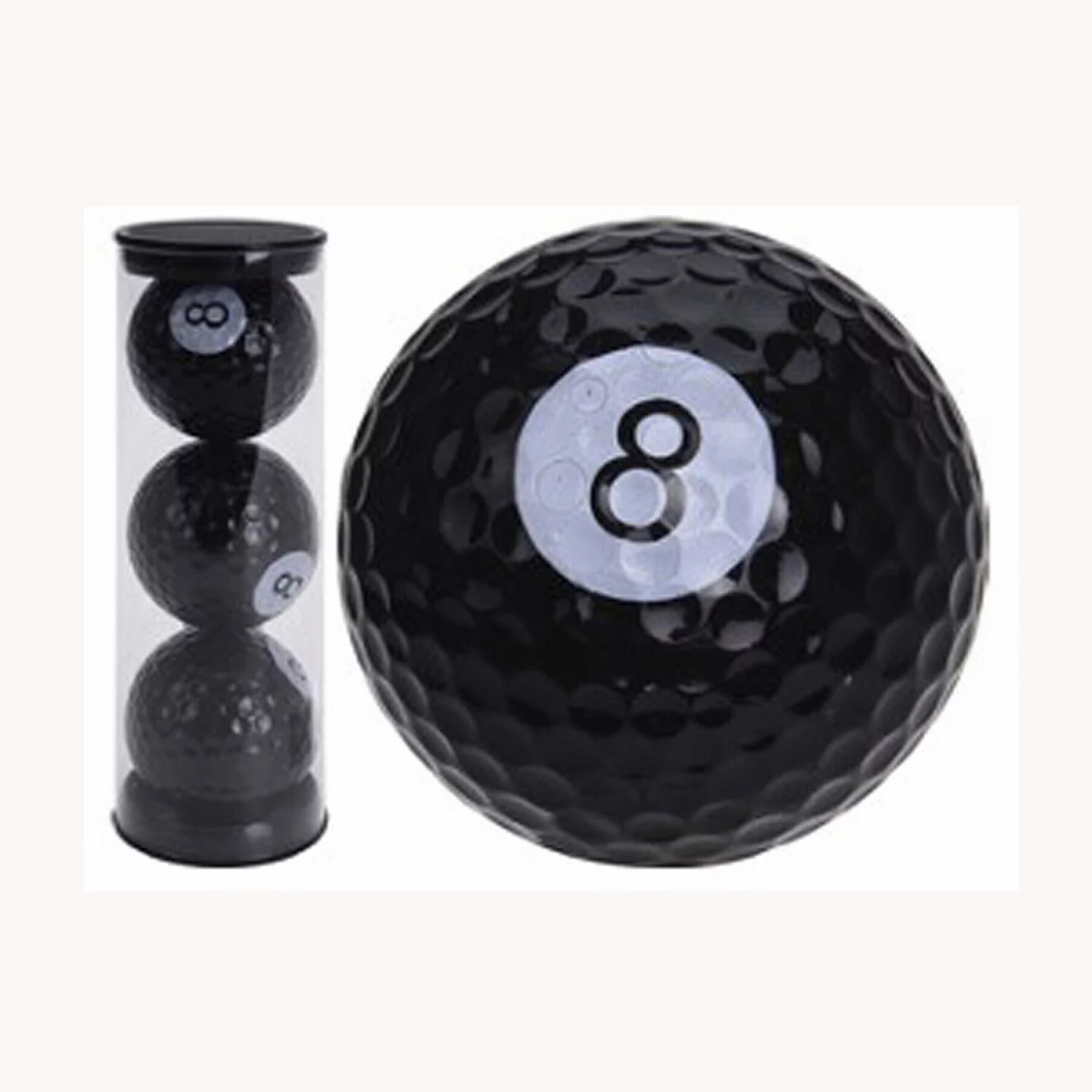 3er-Set Golfbälle mit Fantasie-Druck 8ball Legend