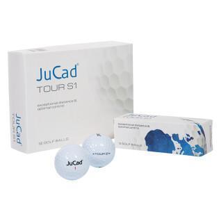 Box mit 12 Golfbällen JuCad Tour s1