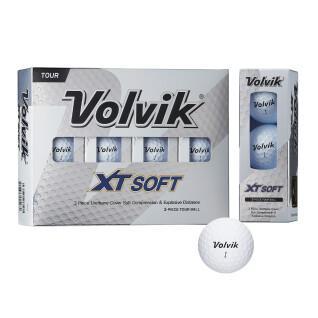 Set mit 12 Golfbällen Volvik XT Soft blanche