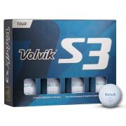 Set von 12 Golfbällen Volvik DZ S3